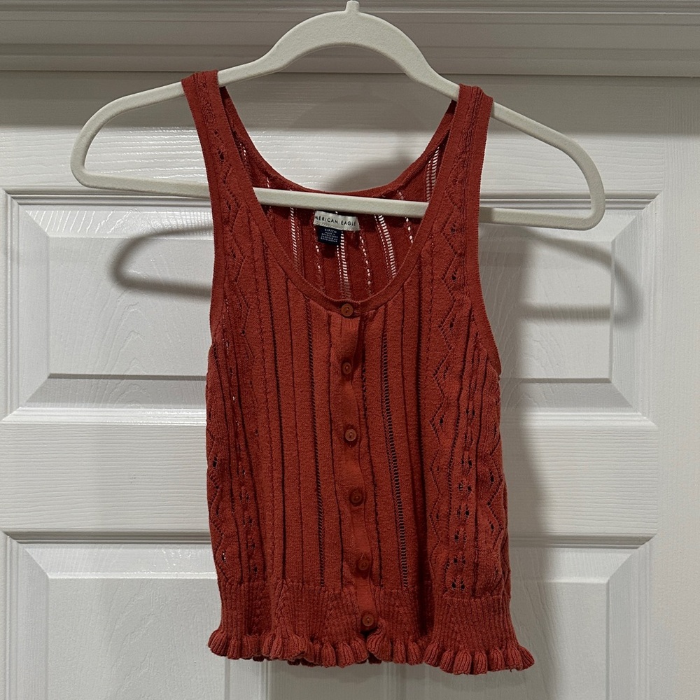 American Eagle Outfitters Rust Tank Top